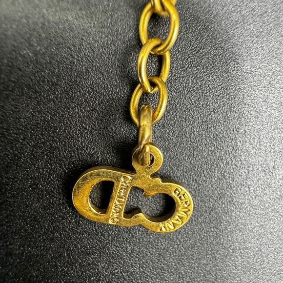 LOT 1569 18K gold plated Christian Dior vintage necklace - Picture 5 of 9